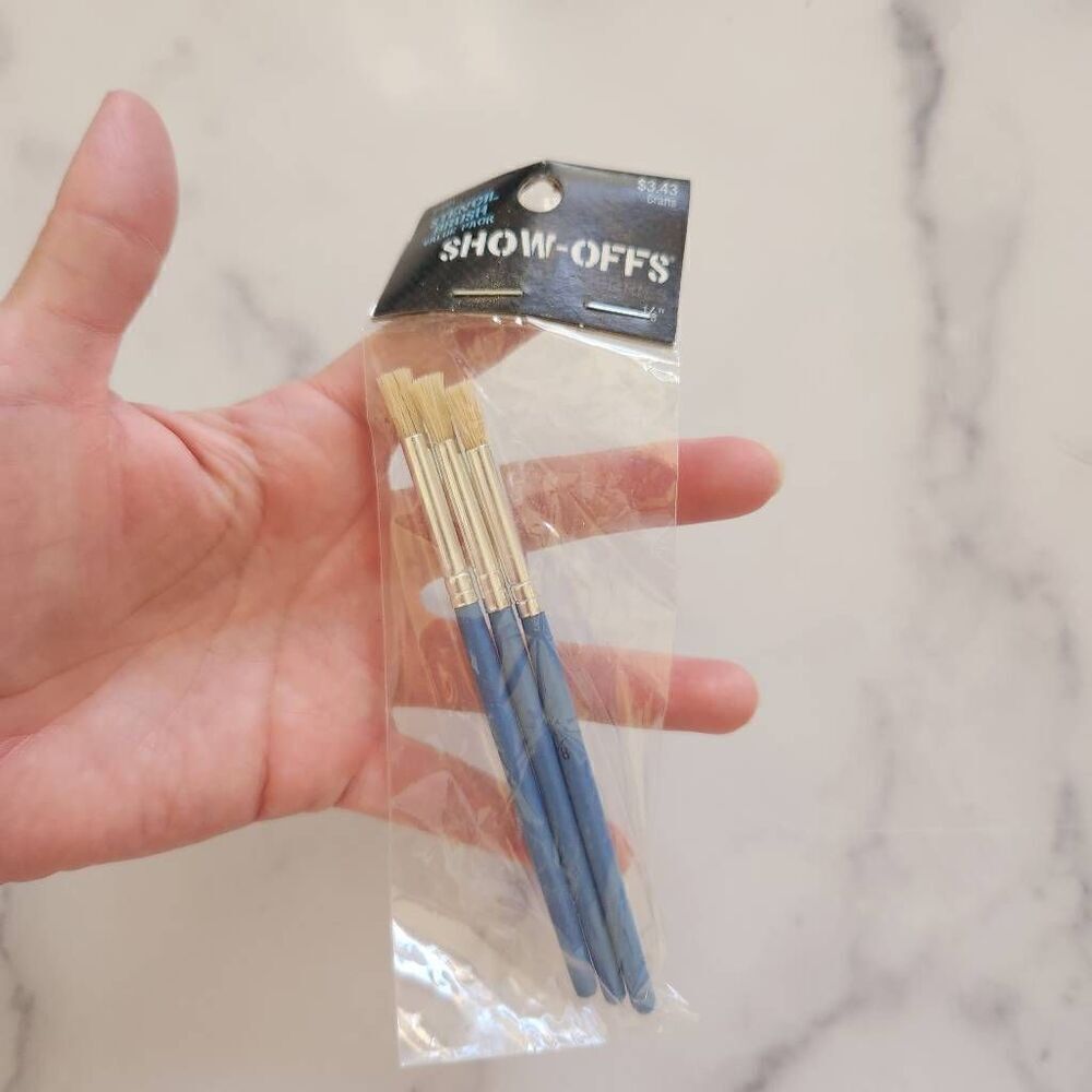 Stencil brush value pack new in package show offs set of three